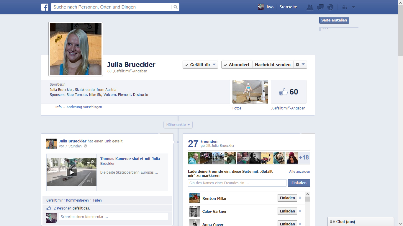 Julia Brückler und das Gesichtsbuch