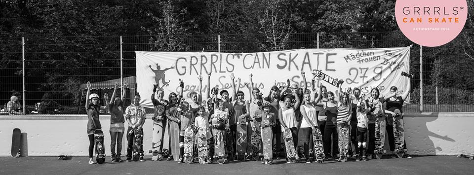 Anna und Iwo bei den „Grrrls can Skate“ Aktionstagen