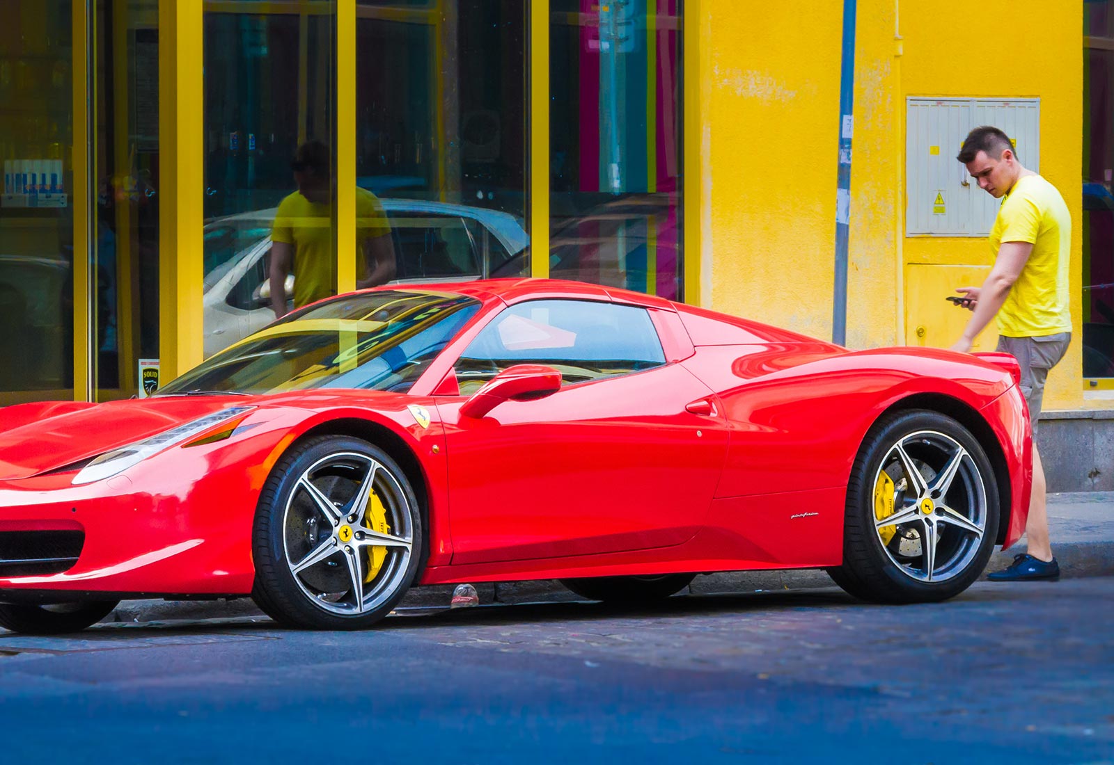 Jack Reed and his new toy … This is his 9th car in the garage!